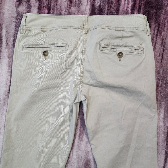 American Eagle Outfitters Khaki Stretch Trousers - Picture 9 of 10